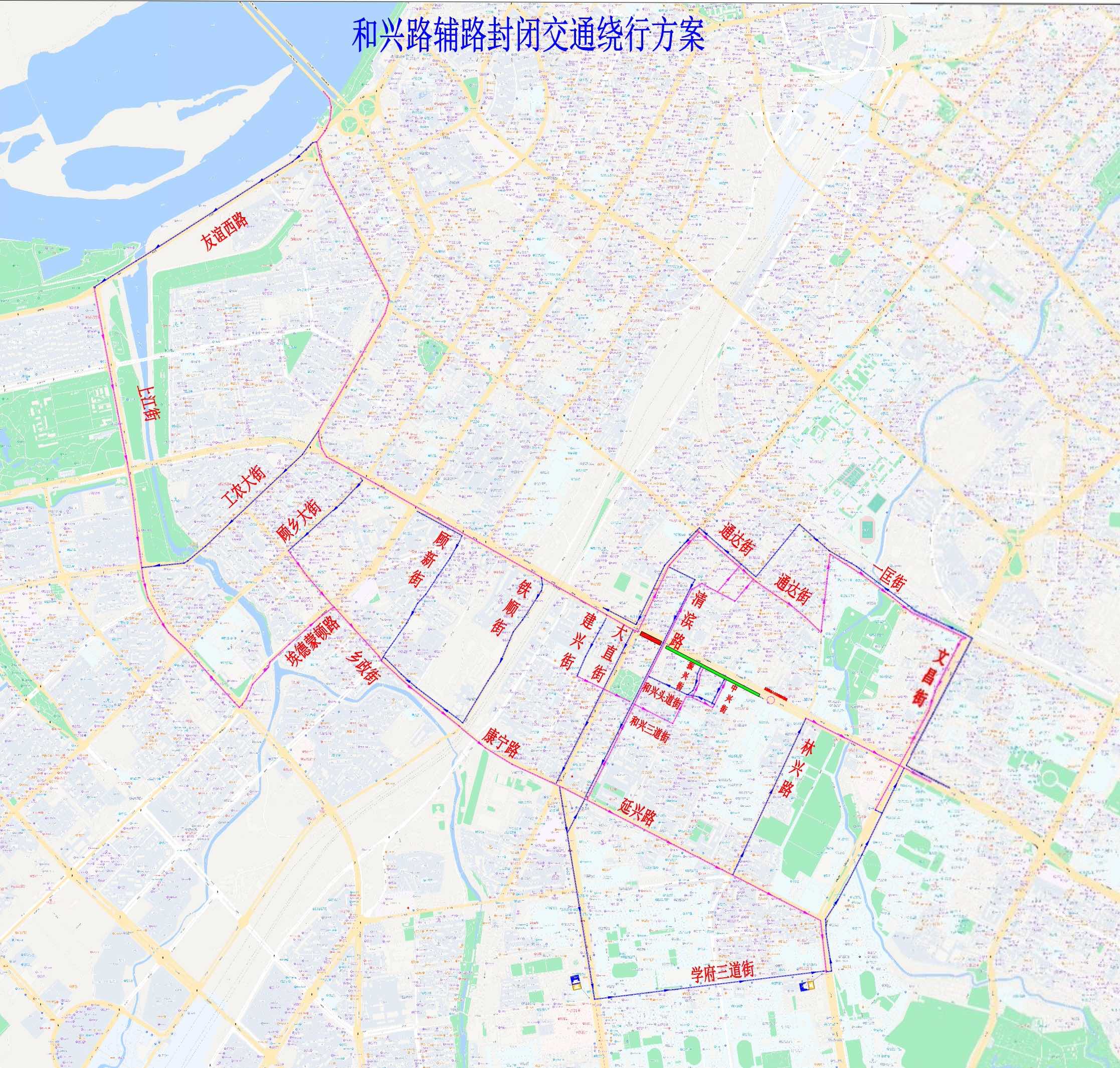 哈尔滨实景街道地图图片