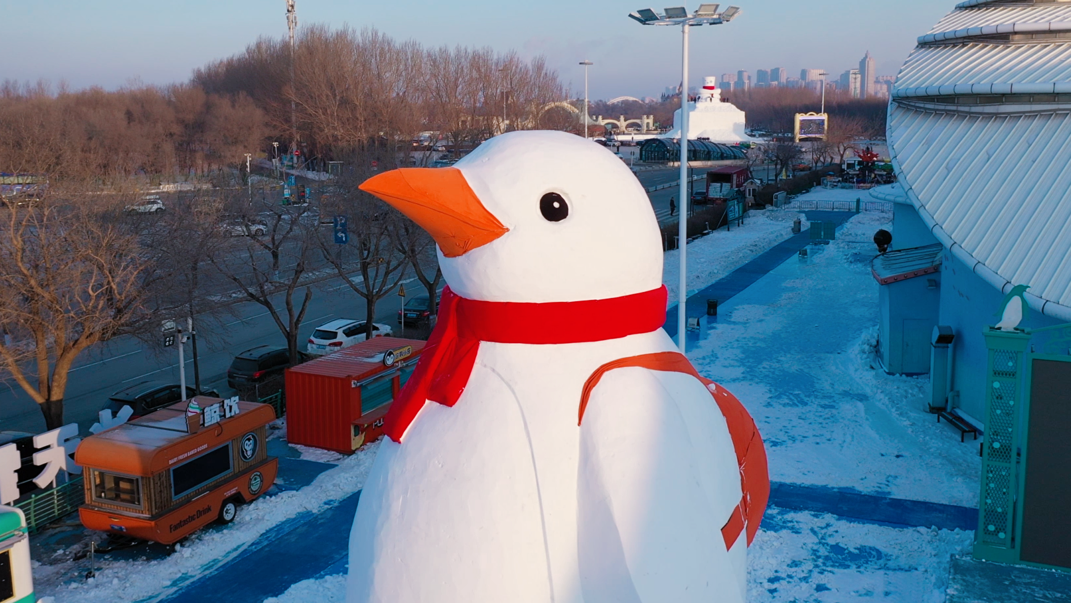 小型雪雕图片 简单图片